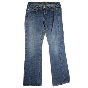 Old Navy Womens The Sweetheart Bootcut Jeans Medium Wash Denim Mid Rise Size 10L